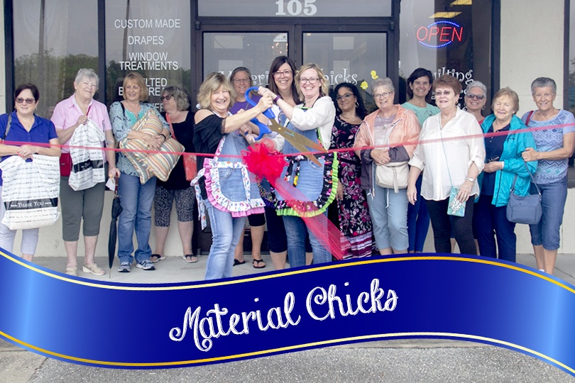 Ribbon Cutting – material chicks