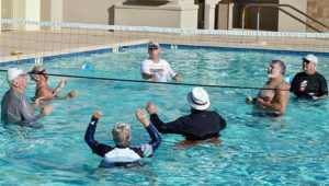 Water volleyball at LifeQuest Swim & Fitness in Little River, SC.