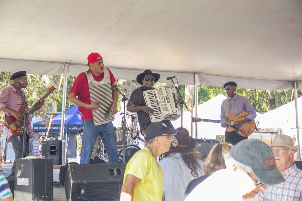 Nathan & the Zydeco Cha Chas performing at the Little River ShrimpFest