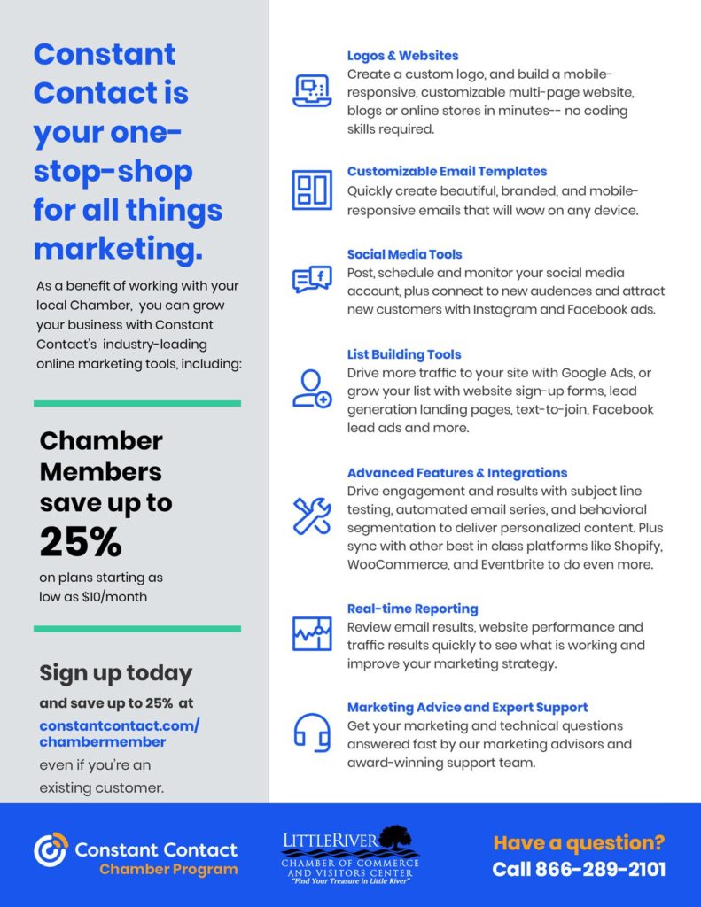 Constant Contact Chamber Program Flyer