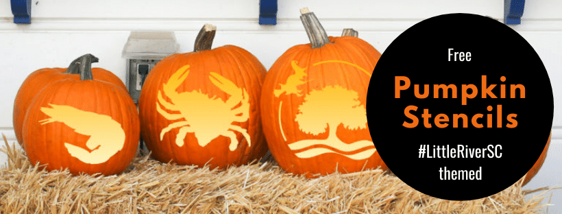 Free #LittleRiverSC themed pumpkin stencils